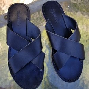 Madewell Boardwalk Black slide sandal